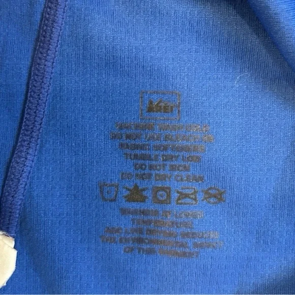 REI Mens Small Performance Base Layer Shirt Blue Gray Long Sleeve Athletic Top - Picture 9 of 13